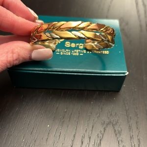 Sergio Lub cuff copper, brass, and silver bracelet